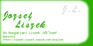 jozsef liszek business card